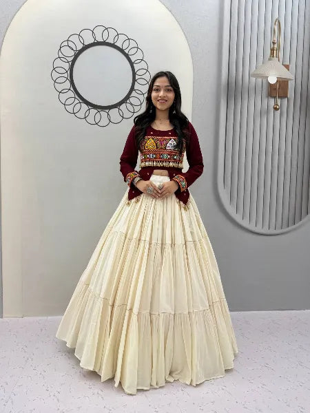 Navratri Special Handwork Cotton Lehenga Choli