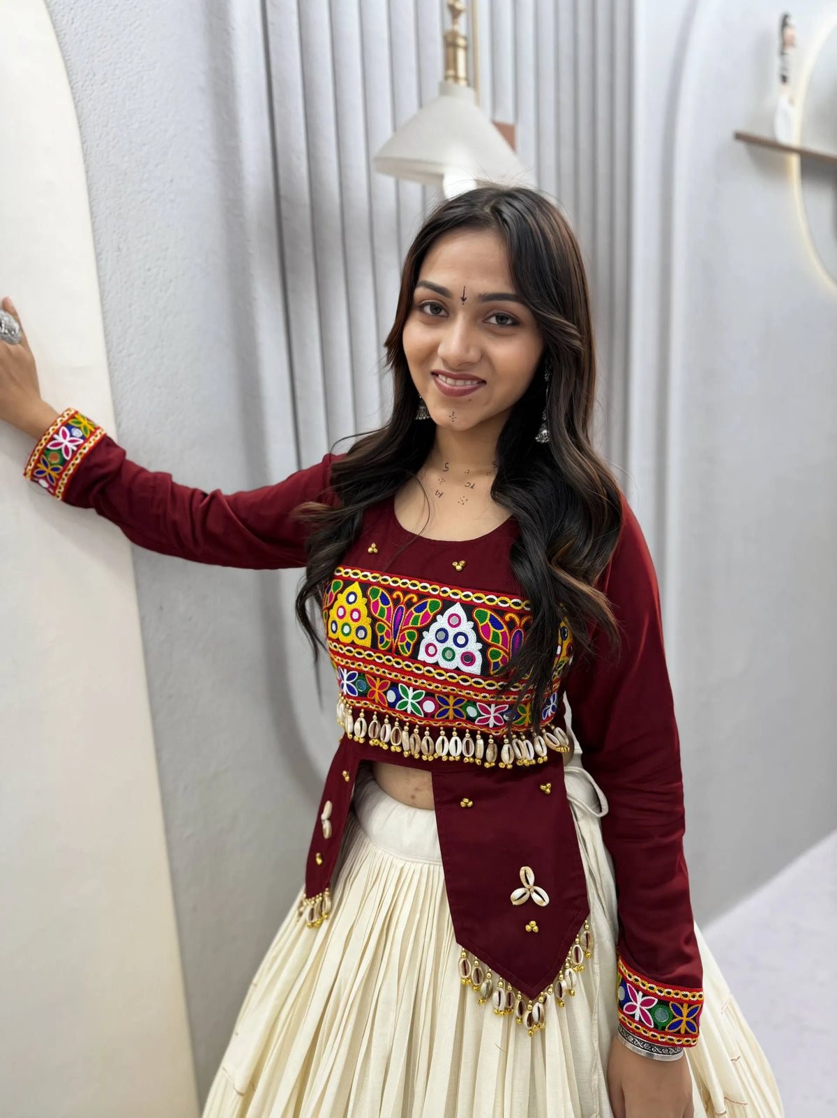 Navratri Special Handwork Cotton Lehenga Choli