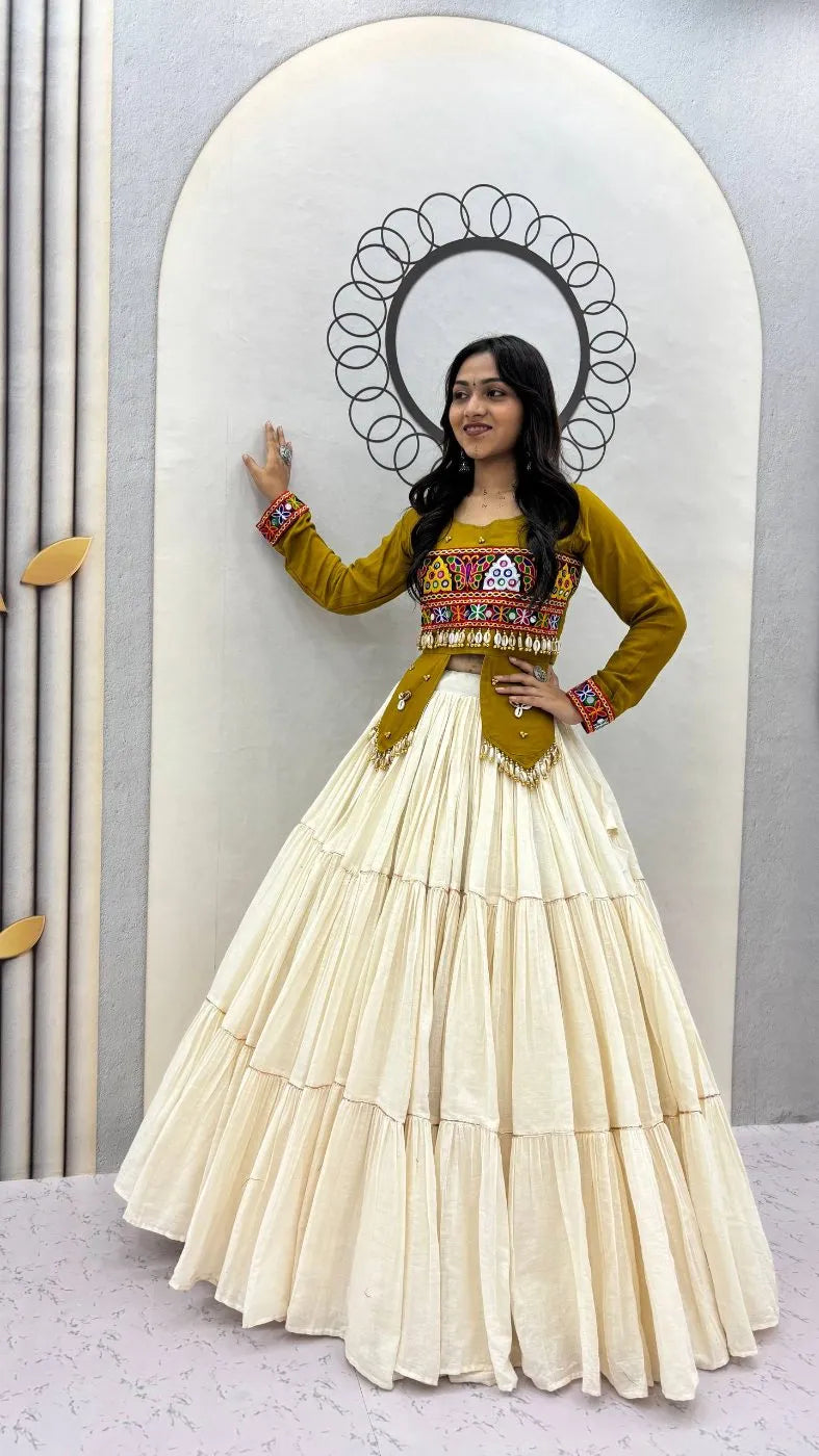 Navratri Special Handwork Cotton Lehenga Choli
