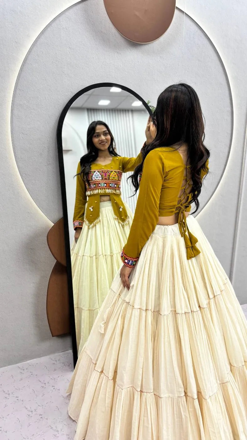 Navratri Special Handwork Cotton Lehenga Choli