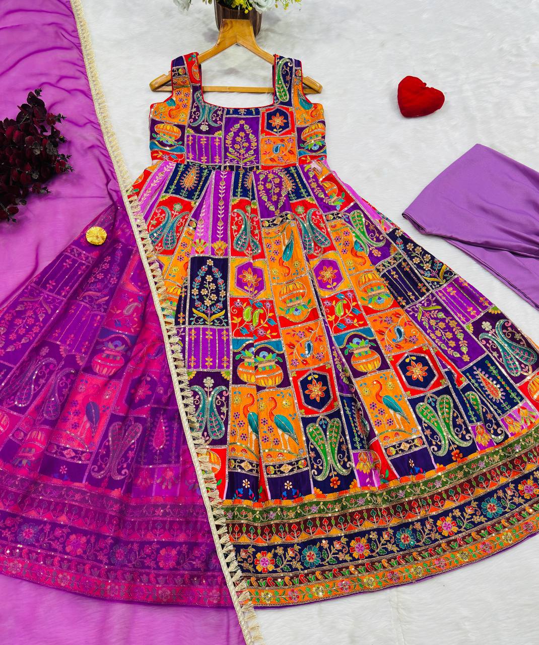 Ruhvanya Heavy Wedding Wear Maxi Set