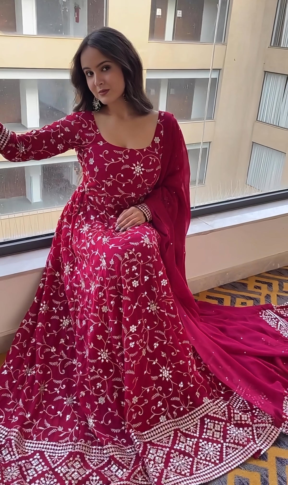 PINAKI'S NEW ANARKALI SUIT SET - 147