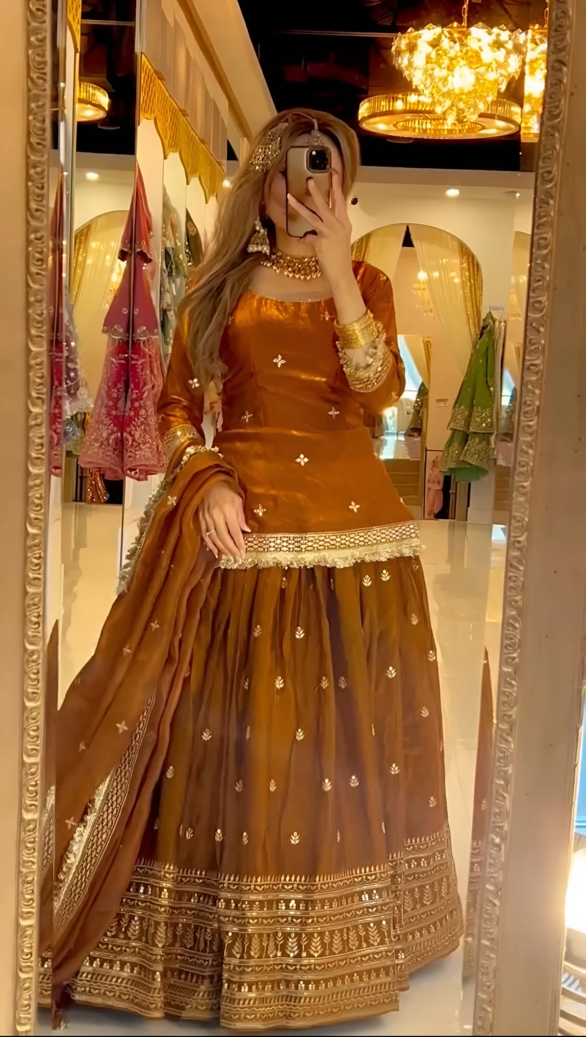 Vibrant Festive Lehenga Sharara Suit Set