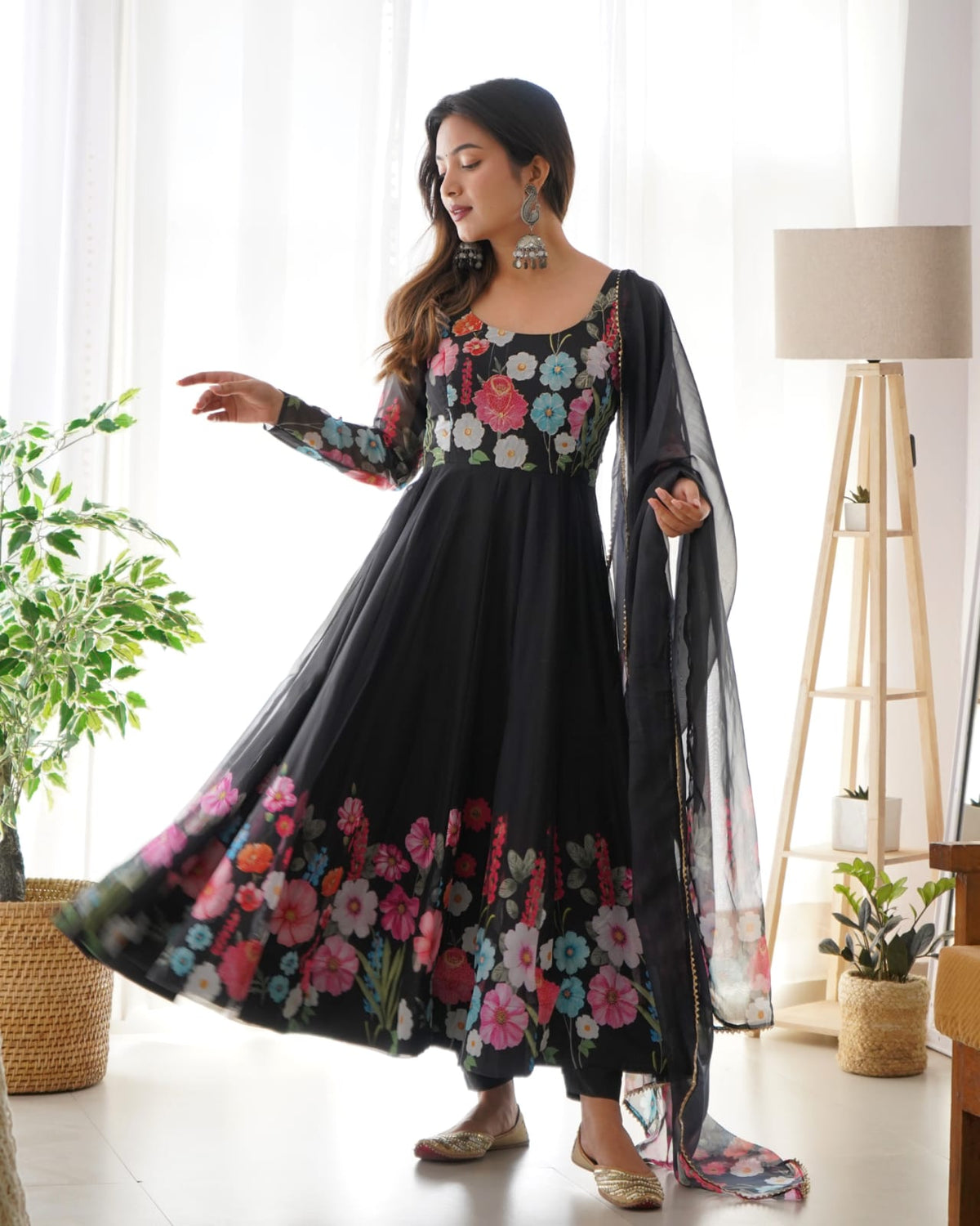 Madhuri's Ready To Wear Black Suit Set