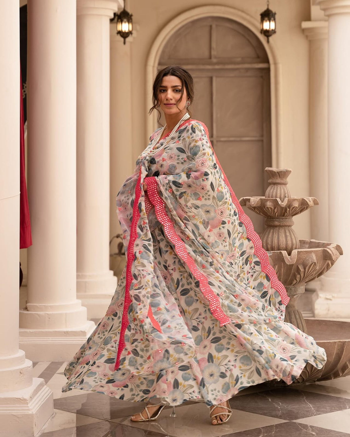 Heena's Printed Desiner Suit Set