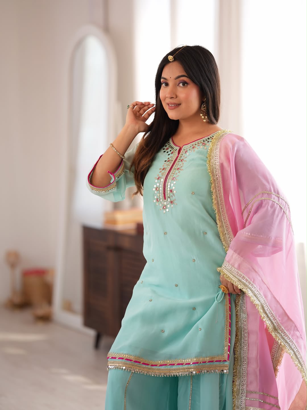 Kaumya Neon Elegant Sharara Suit Set