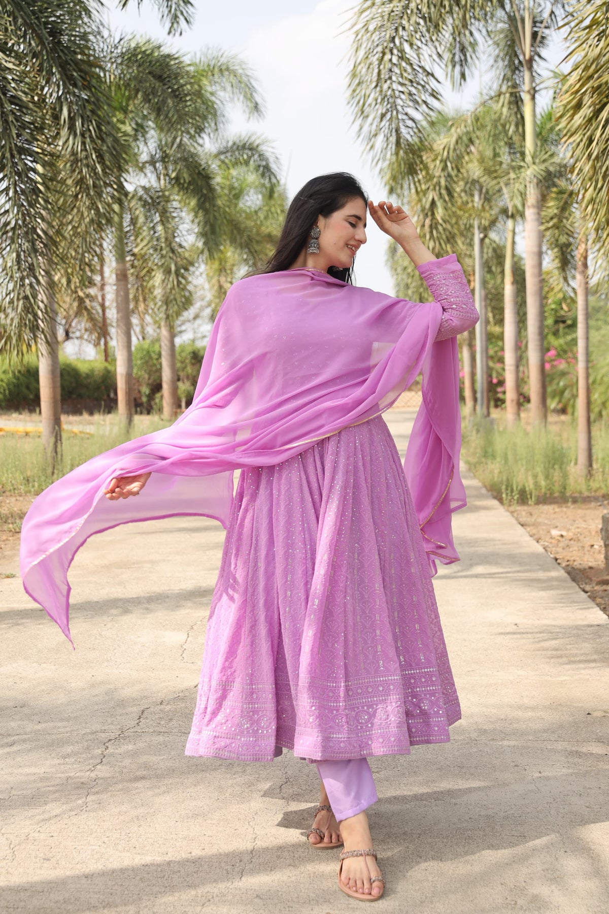 Aadhya's Purple Suit