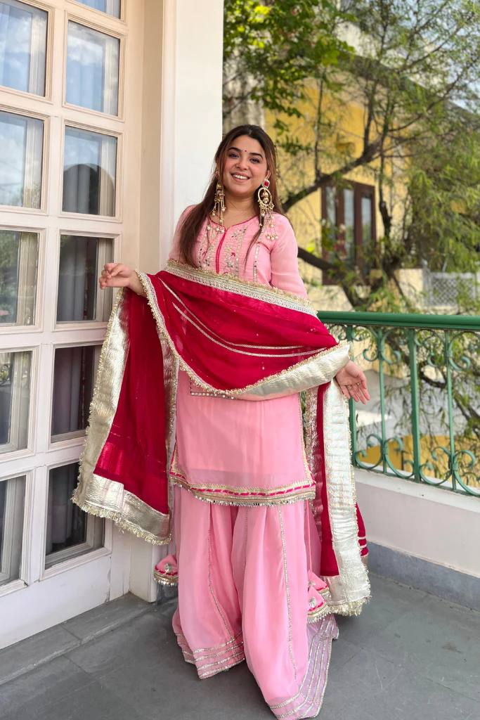 Raumya Neon Elegant Sharara Suit Set