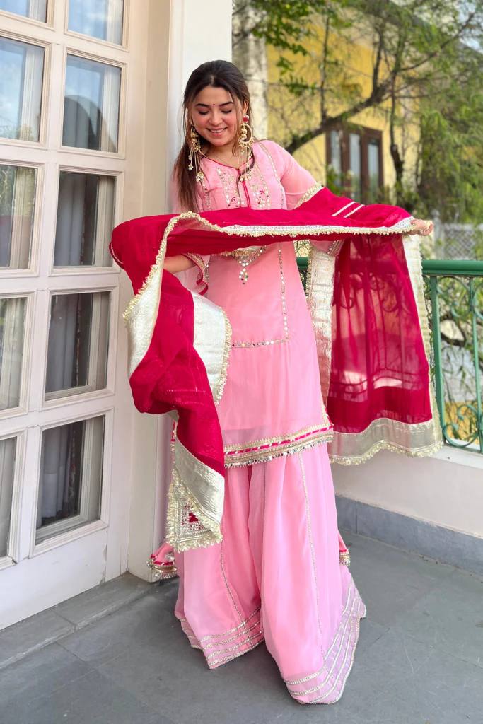 Raumya Neon Elegant Sharara Suit Set