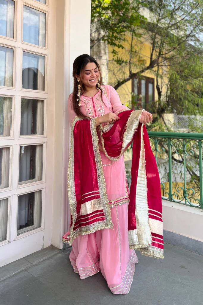 Raumya Neon Elegant Sharara Suit Set