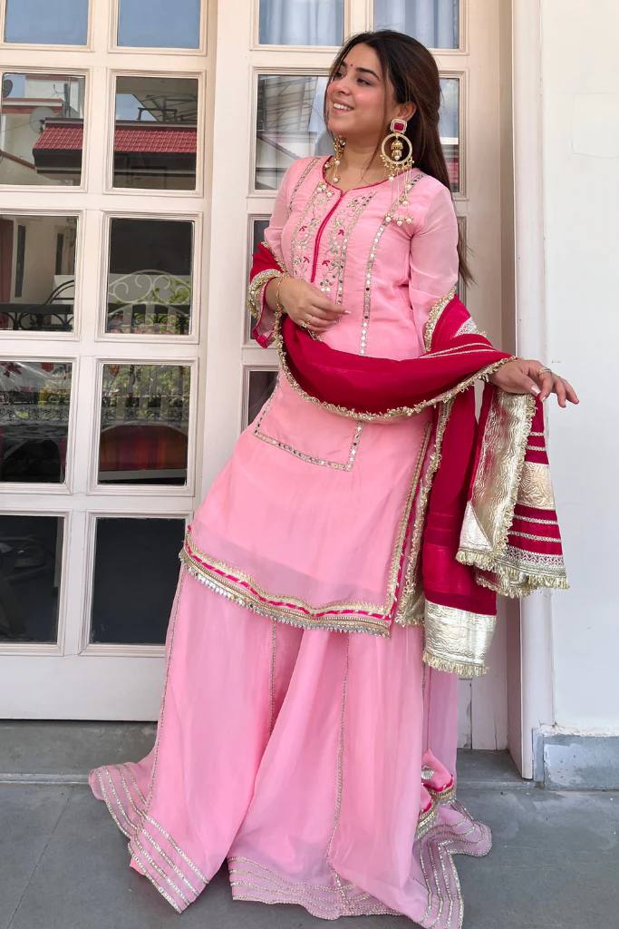 Raumya Neon Elegant Sharara Suit Set
