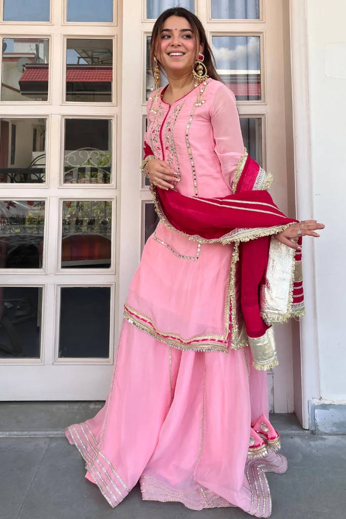 Raumya Neon Elegant Sharara Suit Set