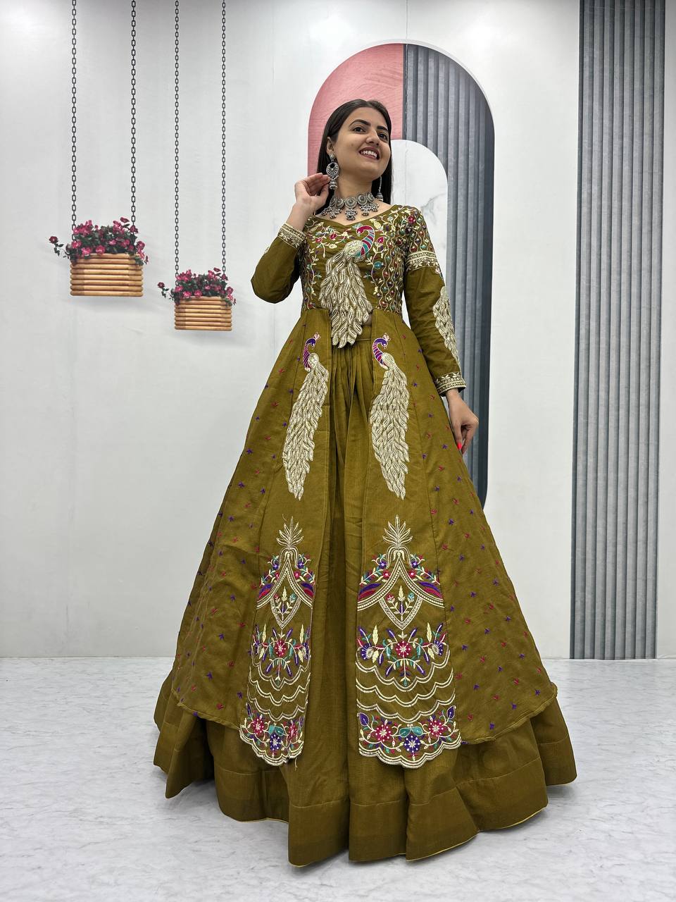 Premium Quality Heavy Traditional Crop Top with Shrug