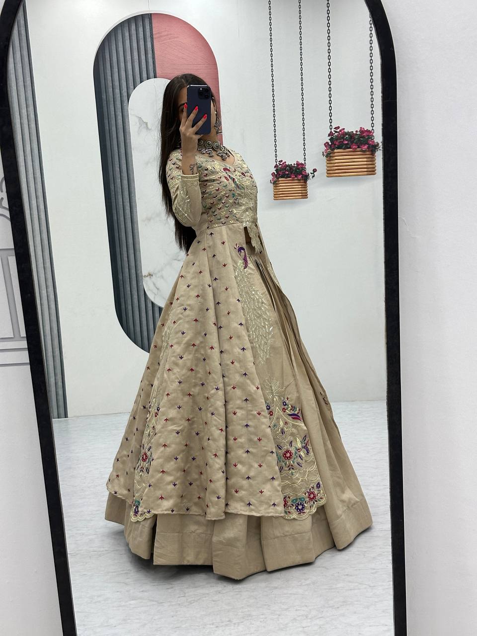 Premium Quality Heavy Traditional Crop Top with Shrug