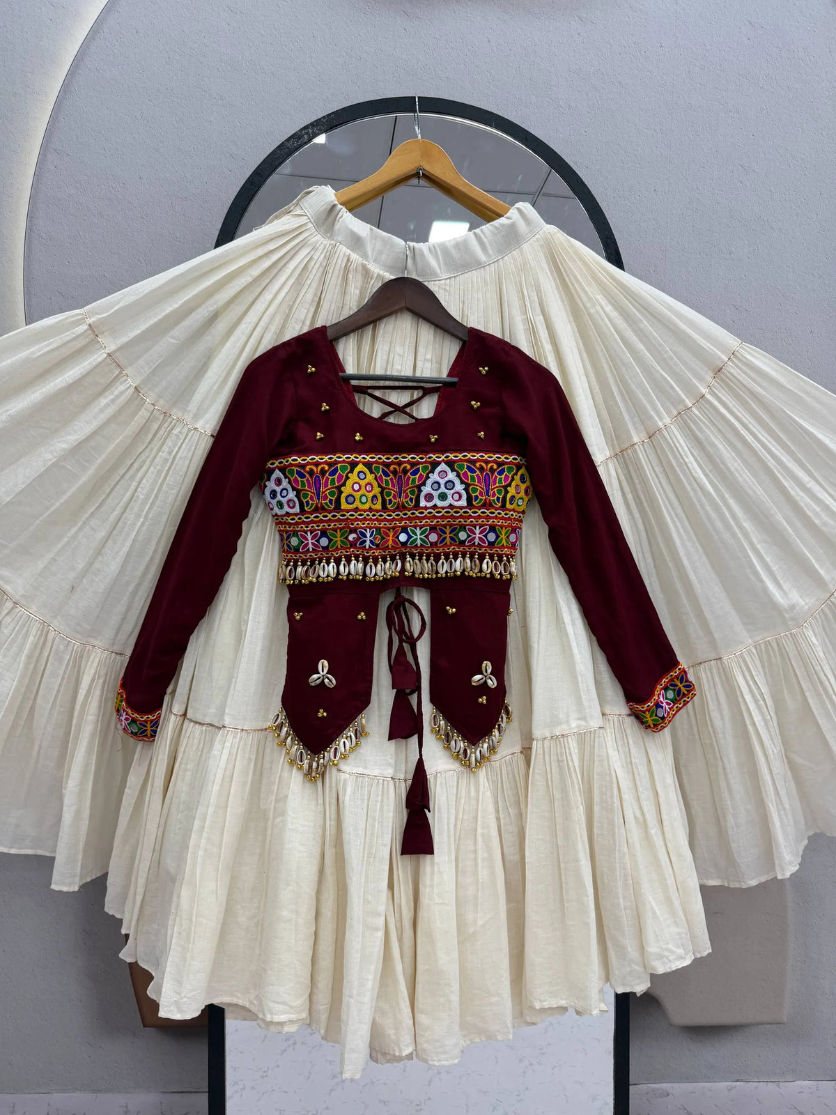 Navratri Special Handwork Cotton Lehenga Choli