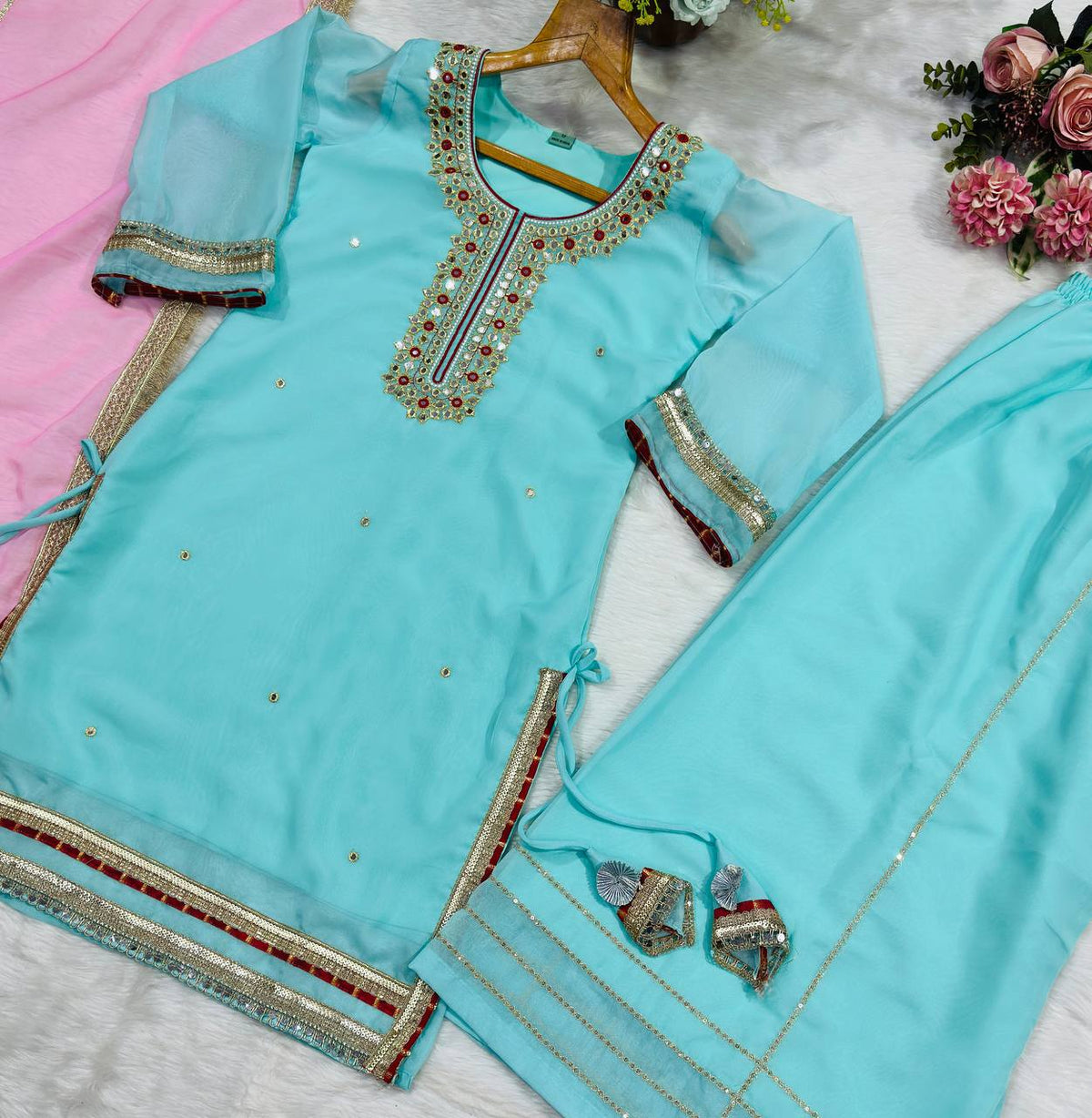 Kaumya Neon Elegant Sharara Suit Set