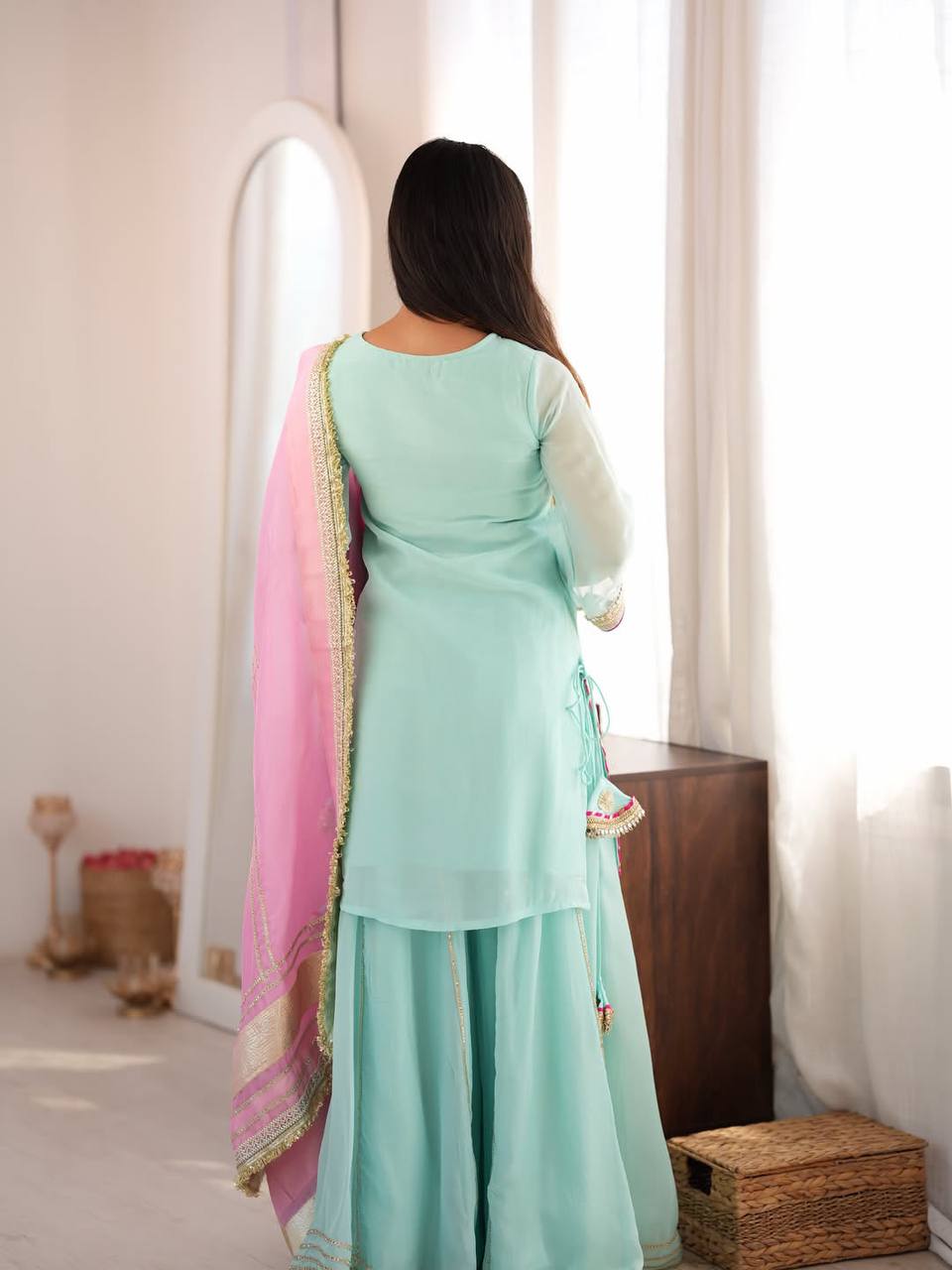 Kaumya Neon Elegant Sharara Suit Set