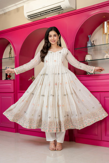 Premium Designer Elegance Anarkali Suit Set