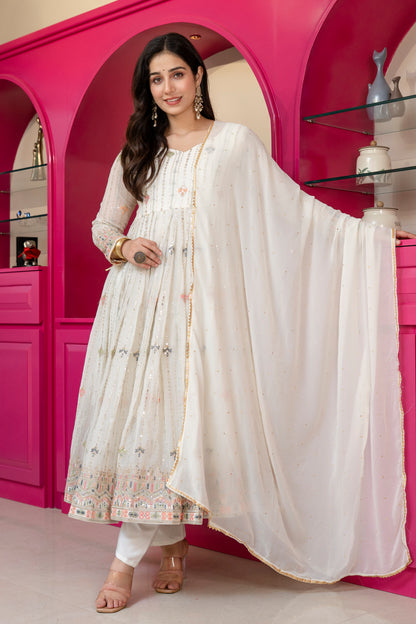 Premium Designer Elegance Anarkali Suit Set