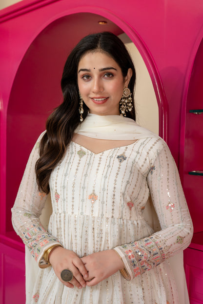 Premium Designer Elegance Anarkali Suit Set