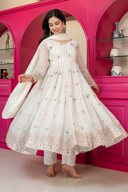 Premium Designer Elegance Anarkali Suit Set