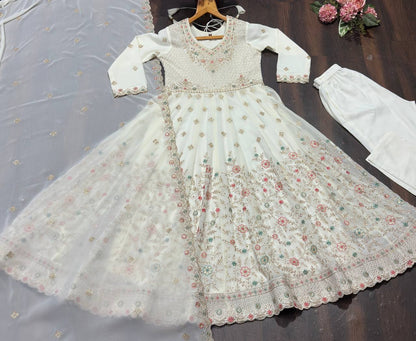 Premium Designer Soft Pastel Anarkali Suit Set